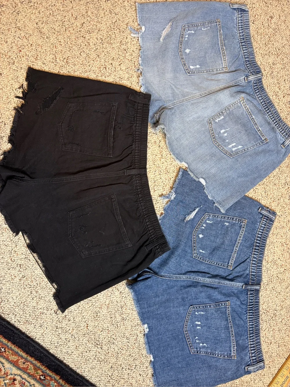 Nice Bundle Aerie Denim Shorts Sz XL - Picture 2 of 11